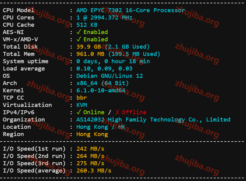 图片[1]-亚洲云：香港精品1核1G系统盘40G数据盘40G-30M宽带300G流量-30元/月测评-主机吧