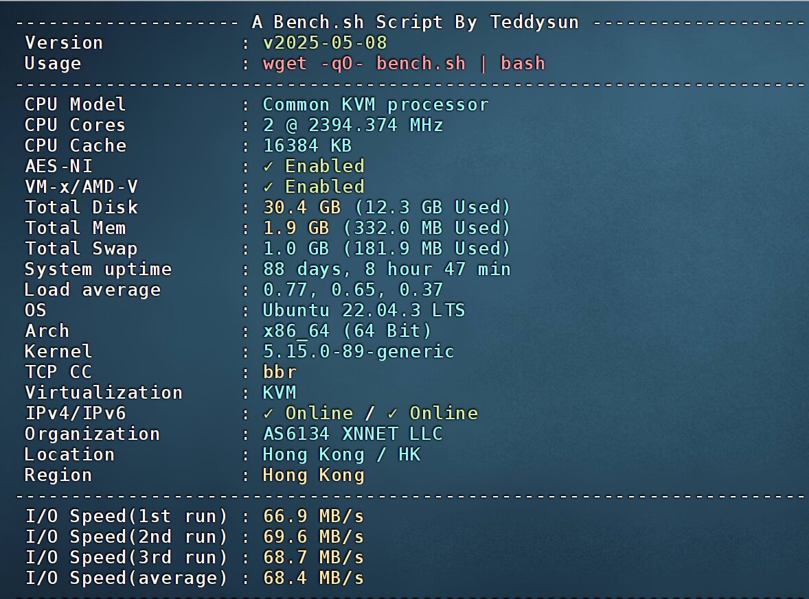 Juhost 香港 VPS ：不限流量 + 200M 直连带宽，$3.39/月起-1G内存/2核/20gSSD-主机吧